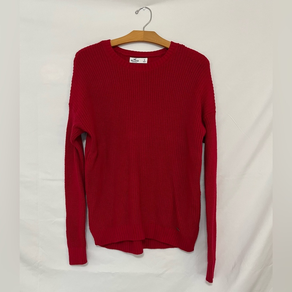 Women's Hollister Red Knit Sweater (S)